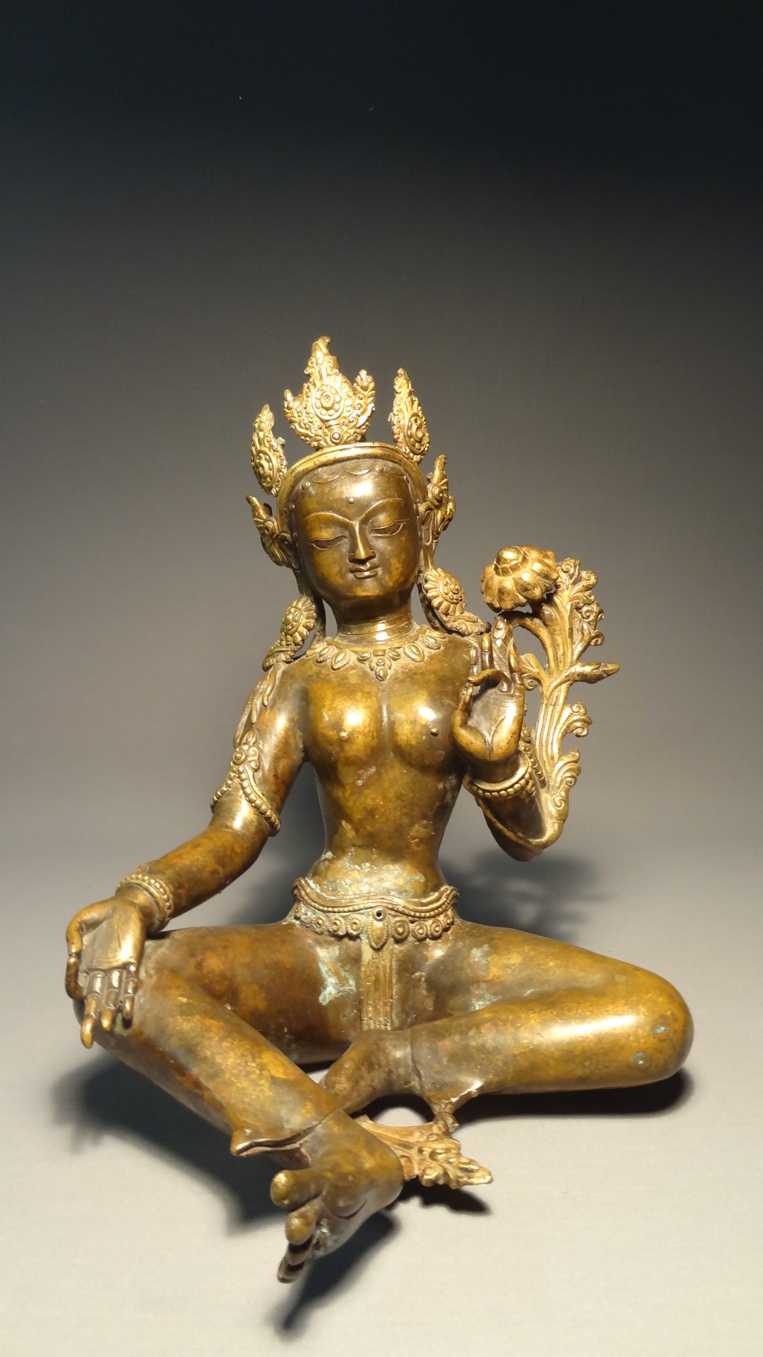 Large Bronze Tara 26.3 cm Tibet/Nepal