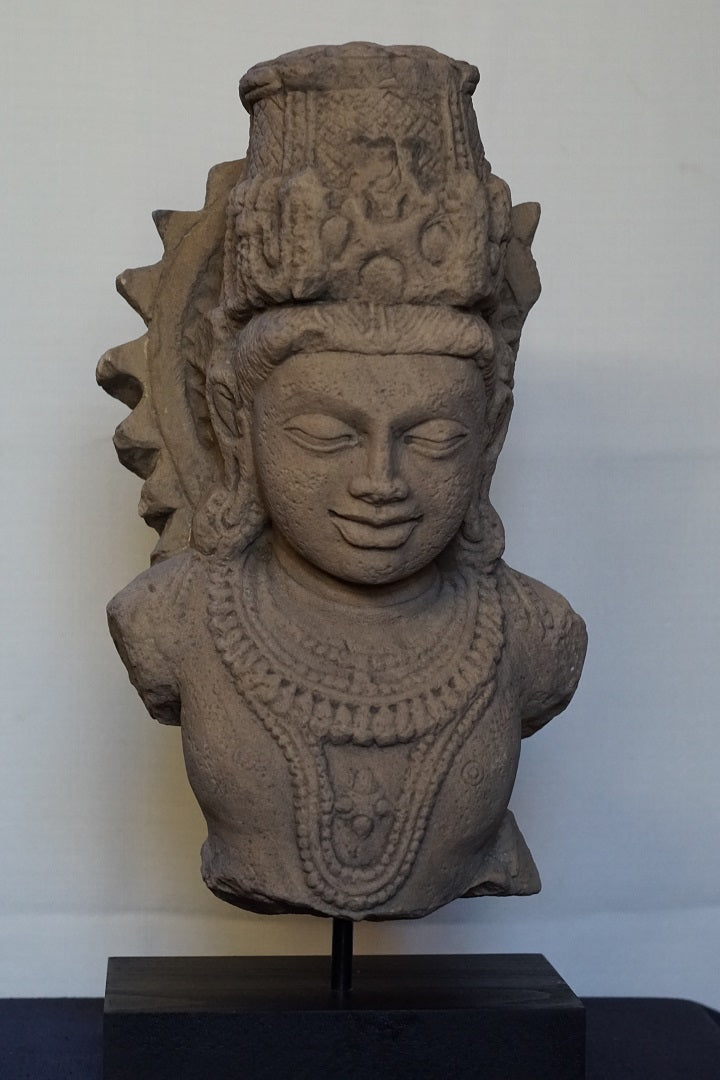 A fine bust of Bodhisattva Gupta period circa: 300-600 A.D