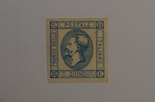 1863 Scott 23 15c blue, type I-Italy