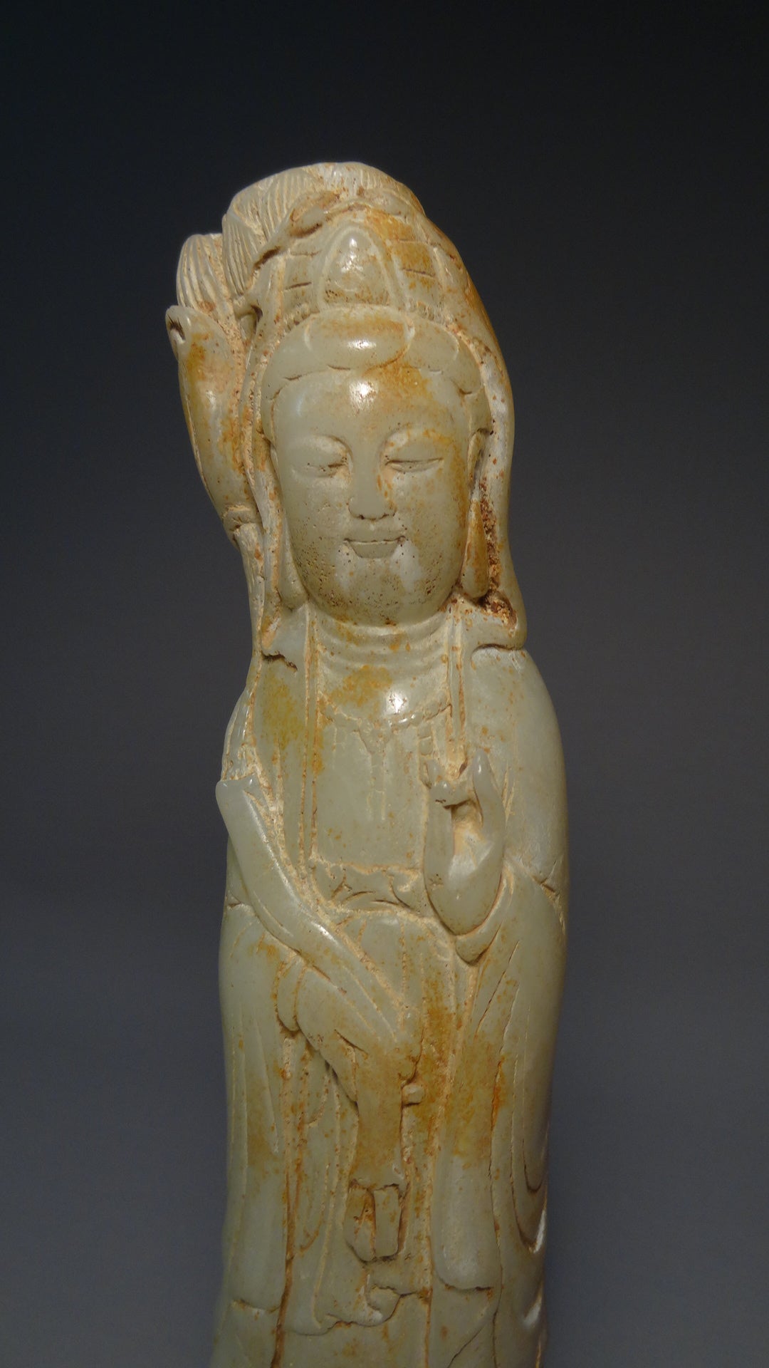 Chinese Stone fig of Kwanyin Bodhisattva Qing Dynasty