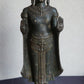 Antique Bronze Standing Lopburi Buddha. Khmer Influence. 19/20th Century