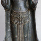 Antique Bronze Standing Lopburi Buddha. Khmer Influence. 19/20th Century