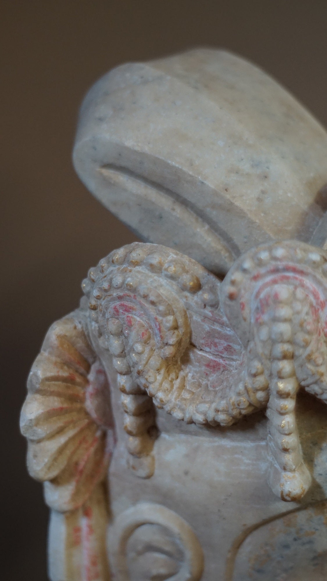 A fine Chinese marble head of Bodhisattva