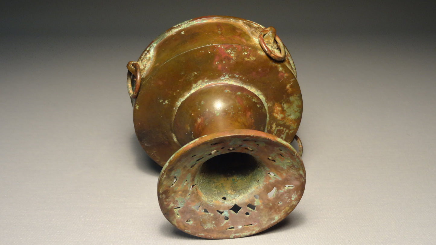 An exceptional Chinese bronze oil lamp/ Incense burner-Tang Dynasty 618-906 AD-China.