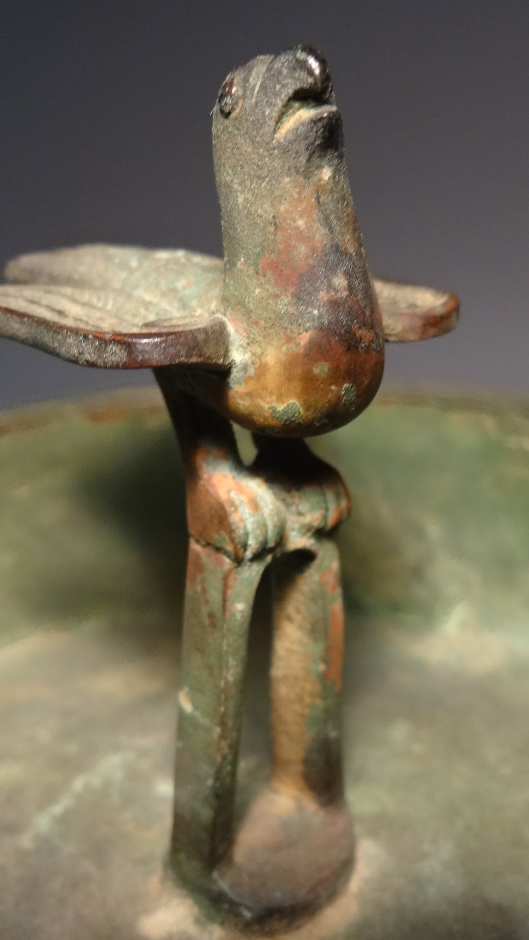 An exceptional Chinese bronze oil lamp/ Incense burner-Tang Dynasty 618-906 AD-China.