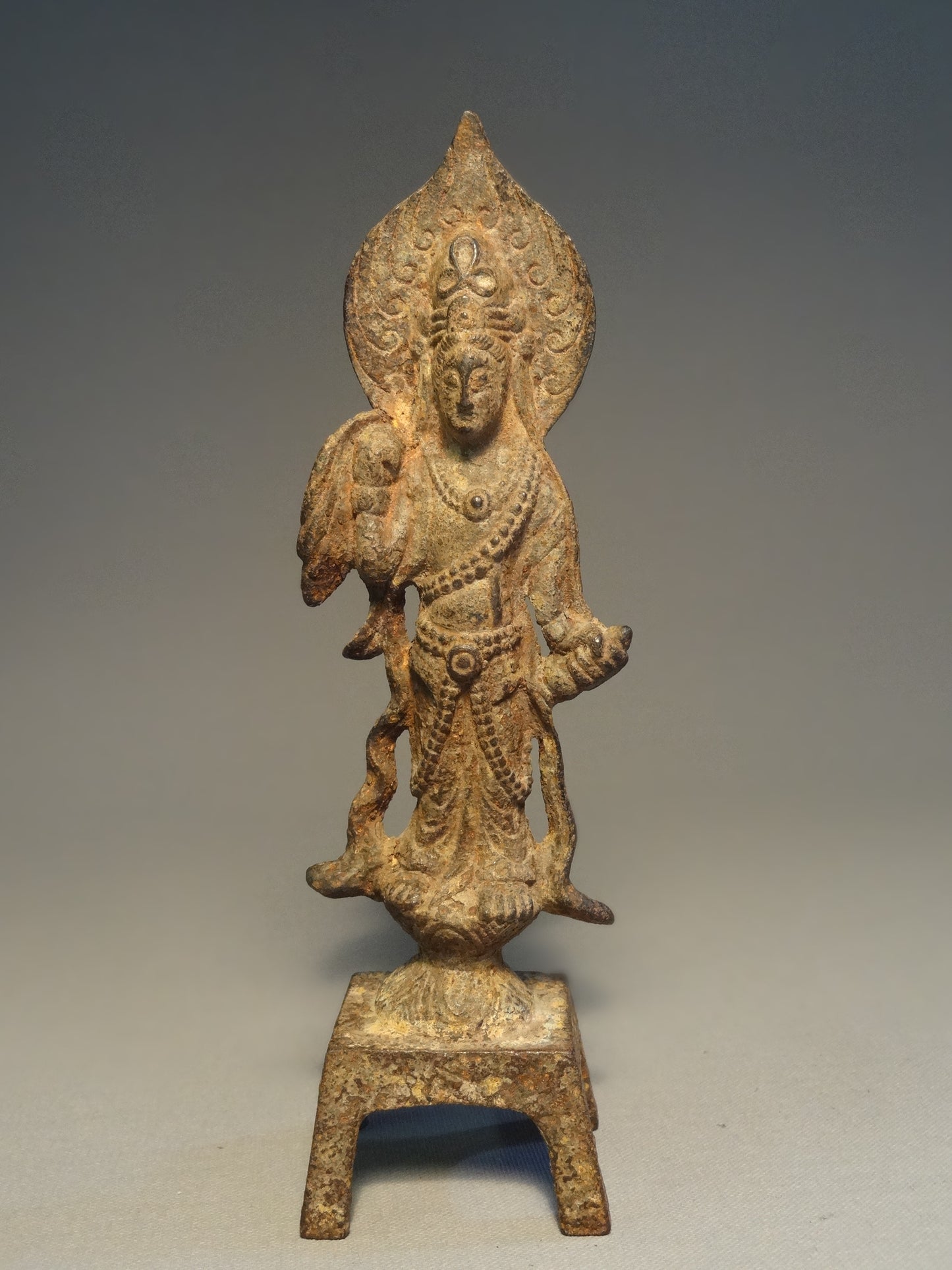 Iron Figure Of Bodhisattva Tang Dynasty circa: 618-907 A.D China