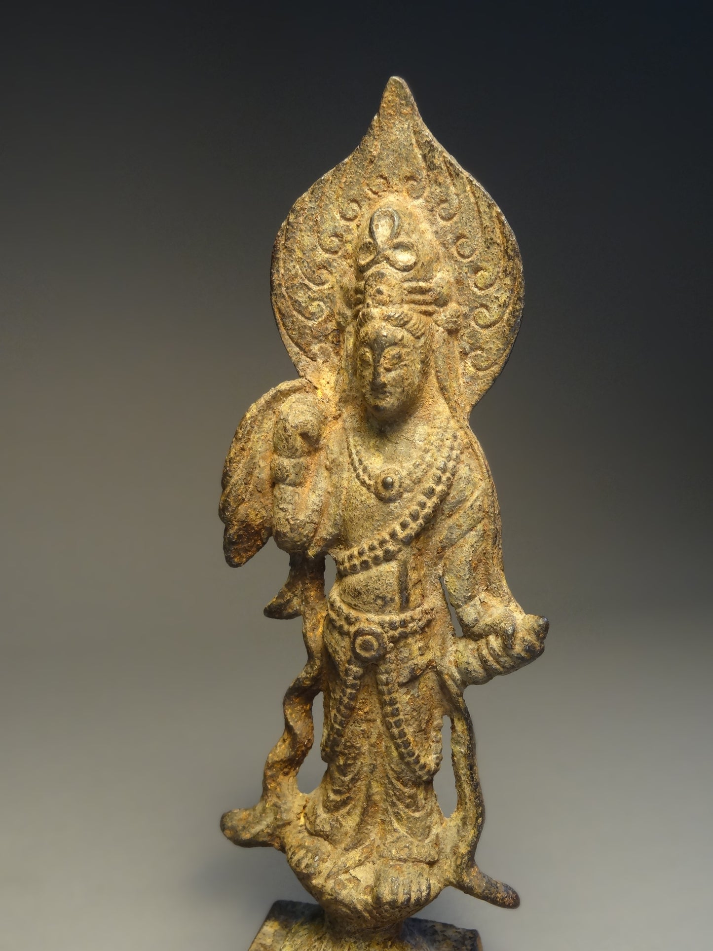 Iron Figure Of Bodhisattva Tang Dynasty circa: 618-907 A.D China