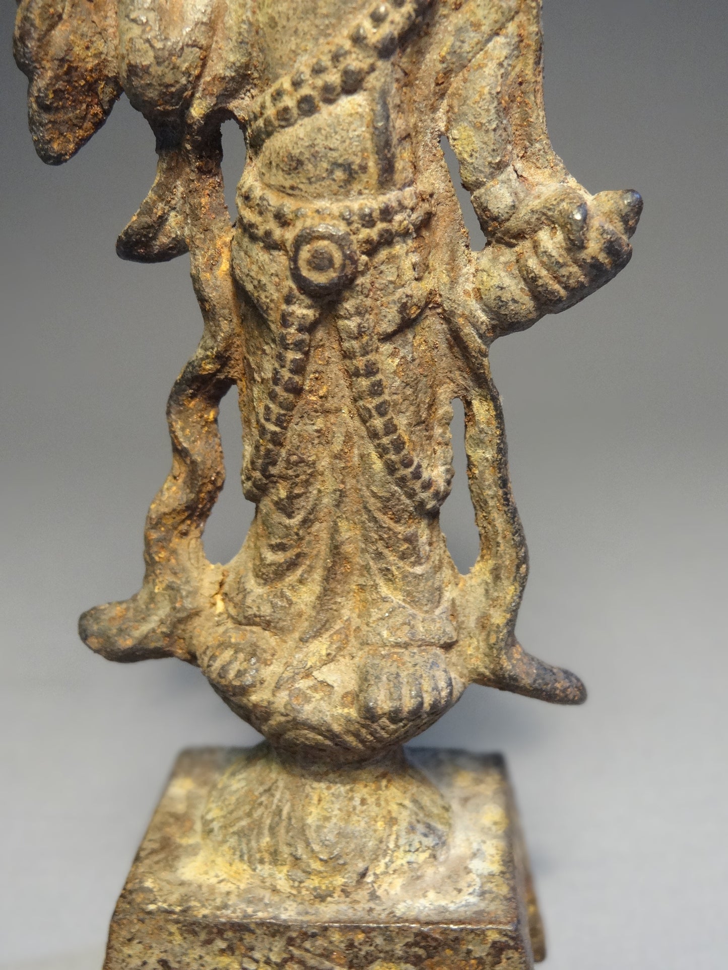 Iron Figure Of Bodhisattva Tang Dynasty circa: 618-907 A.D China