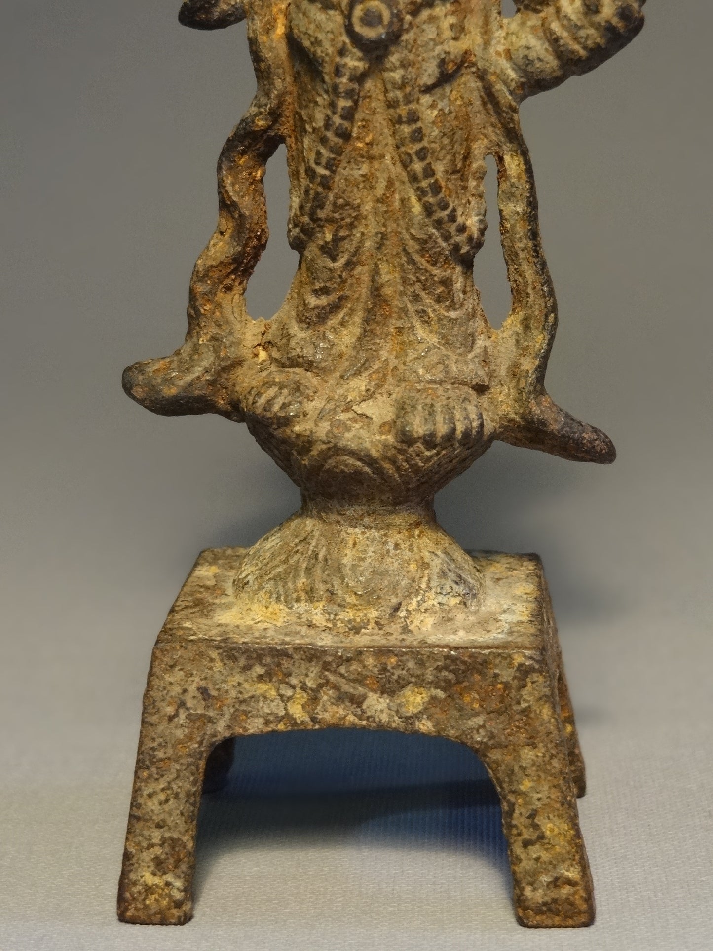 Iron Figure Of Bodhisattva Tang Dynasty circa: 618-907 A.D China