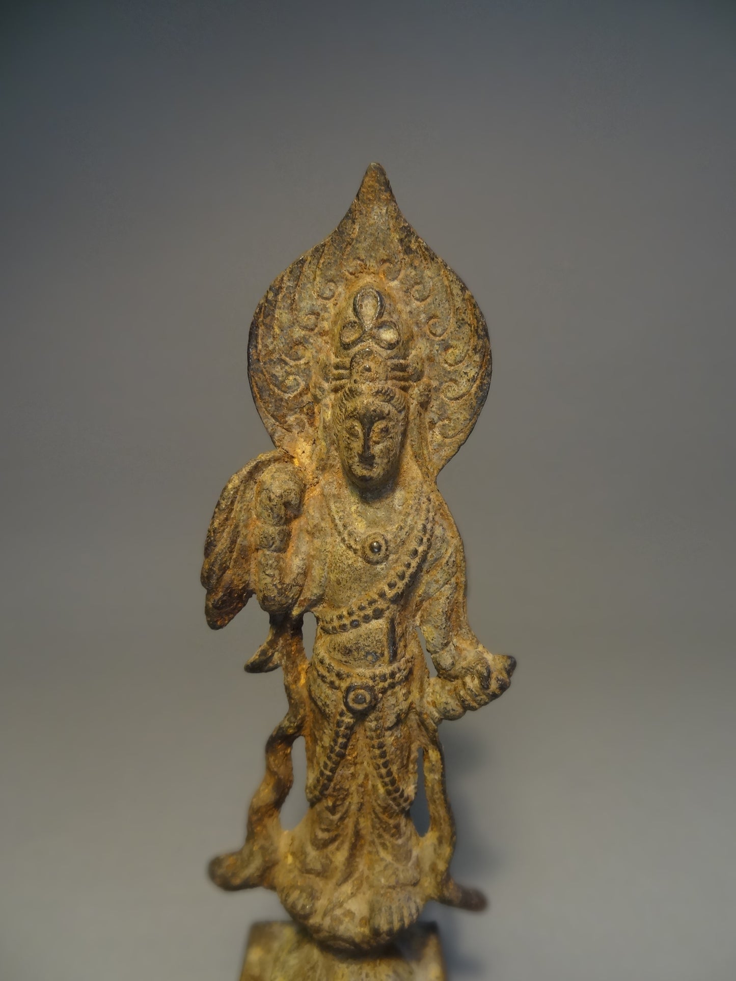 Iron Figure Of Bodhisattva Tang Dynasty circa: 618-907 A.D China