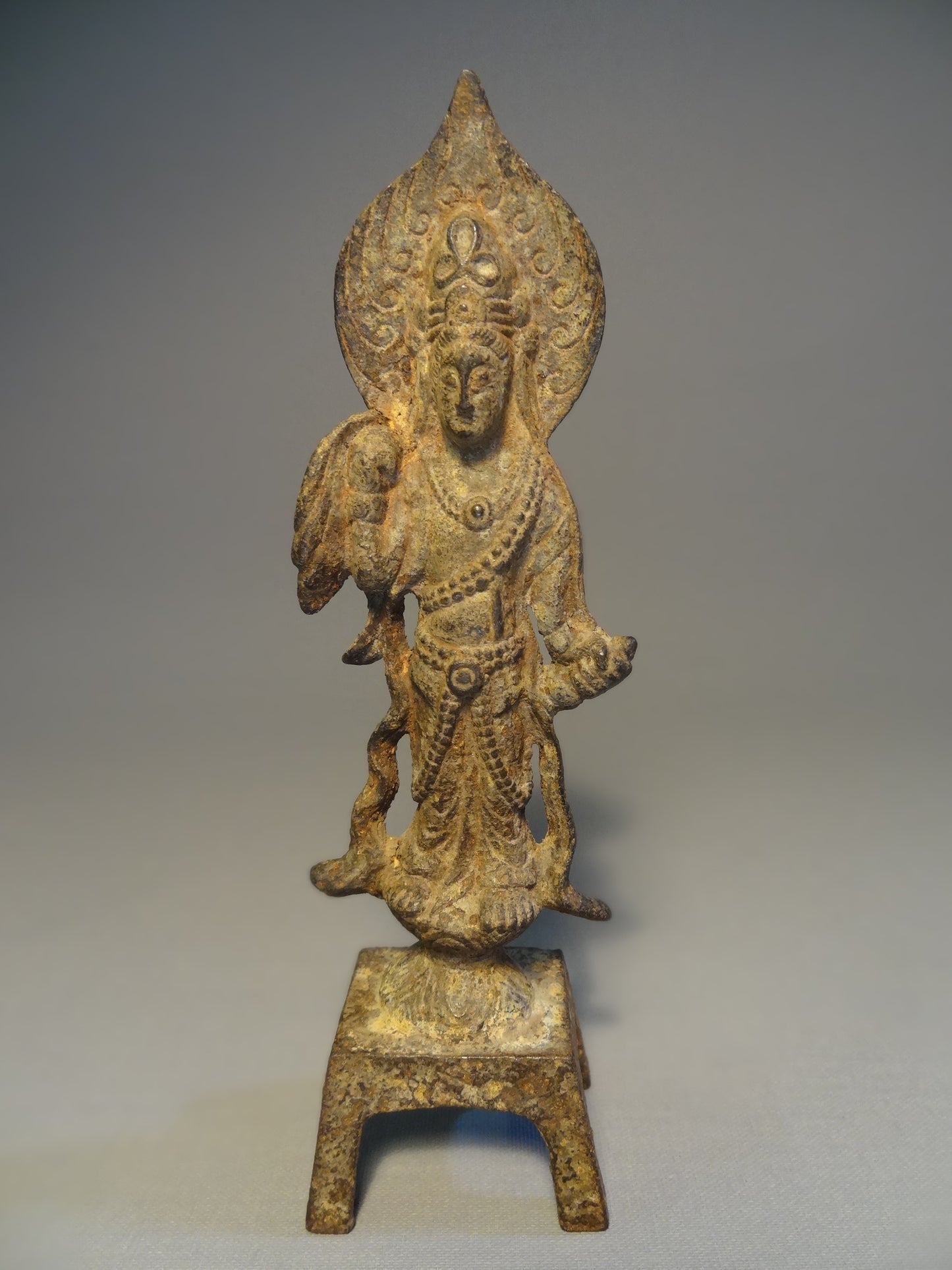 Iron Figure Of Bodhisattva Tang Dynasty circa: 618-907 A.D China