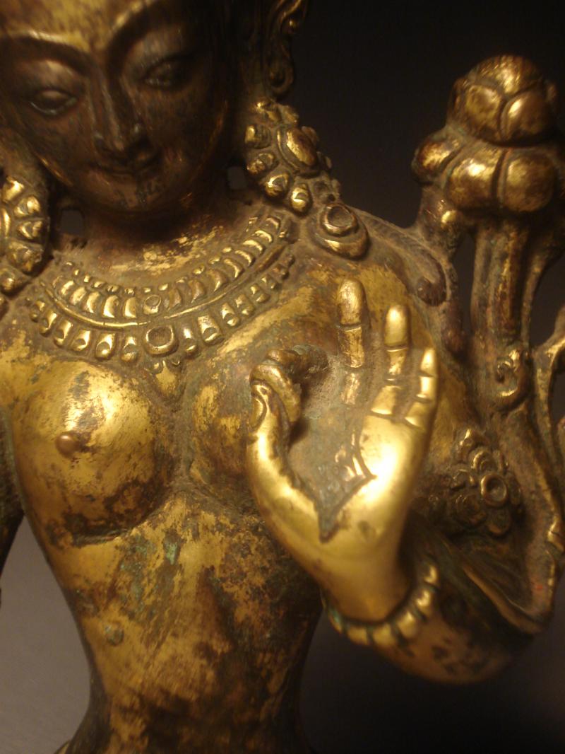 A Gilt bronze figure of Tara 17th century A.D Nepal - AIE 013