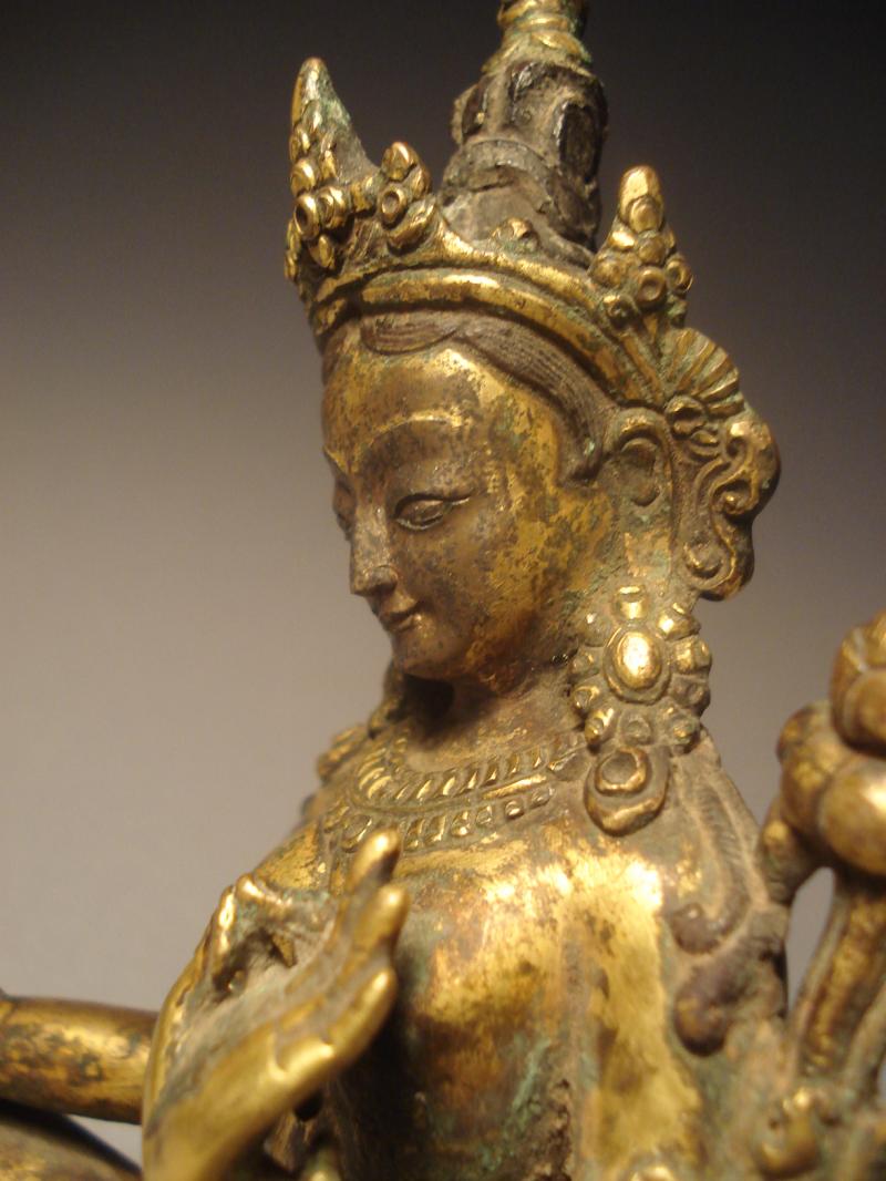 A Gilt bronze figure of Tara 17th century A.D Nepal - AIE 013