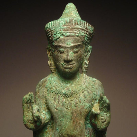 Buddha Bronze Thailand/Cambodia 1200-1300 A.D AIE12