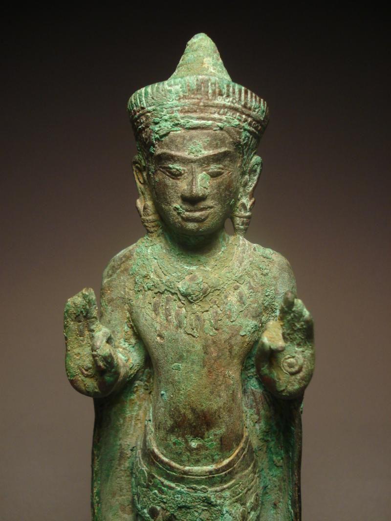 Buddha Bronze Thailand/Cambodia 1200-1300 A.D AIE12